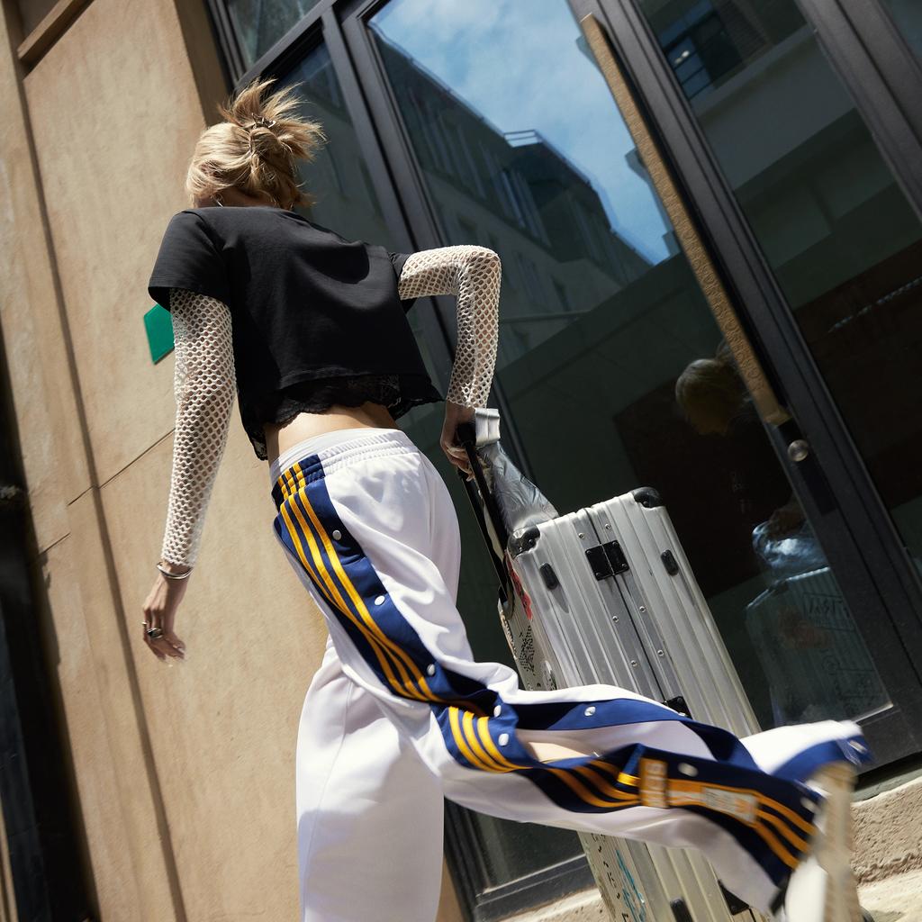 Adidas Спортивные брюки Originals Adibreak с кнопками сбоку Женские брюки белые IL2413