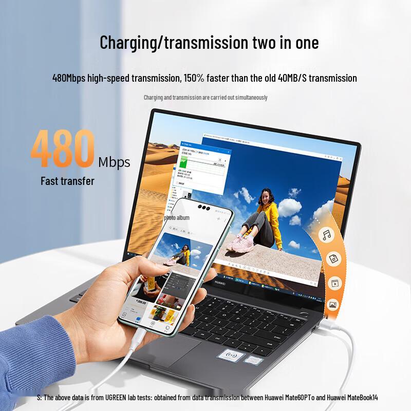 Ugreen Кабель Type-C 6A для передачи данных