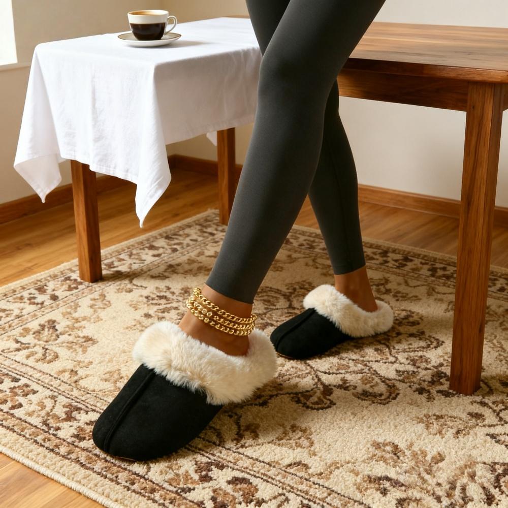 Женские плюшевые тапочки на осень и зиму, тапочки для дома на мягкой подошве, парные тапочки