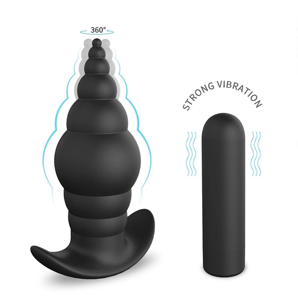 USB перезаряжаемый 9 скоростей силиконовый электрический шок секс-игрушки анальная пробка вибратор