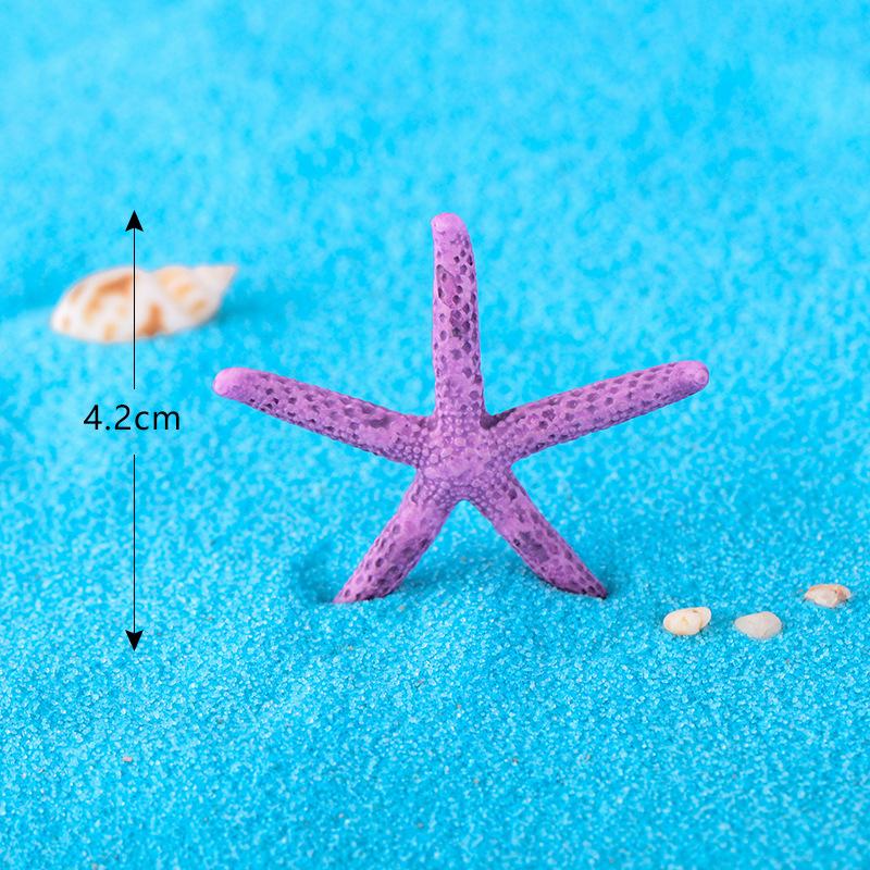 Colorful Five-Pointed Starfish Resin Fish Tank Starfish Landscaping Ornaments