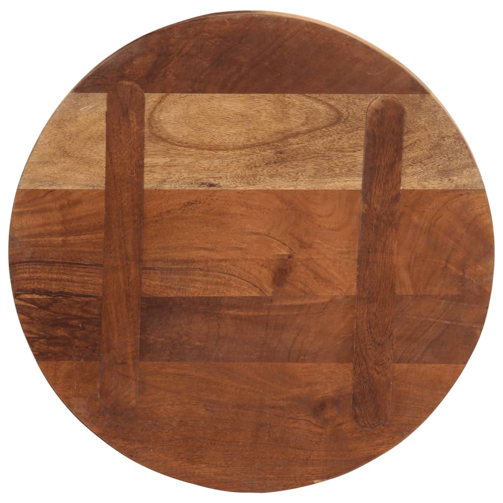 Round Table Top Ø 50 x 2.5 cm Solid Reclaimed Wood