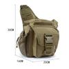 Outdoor Waterproof Camo Messenger Bag Durable Men Climbing Chest Shoulder Bag Pack for Travel Hiking Outdoor Equipment