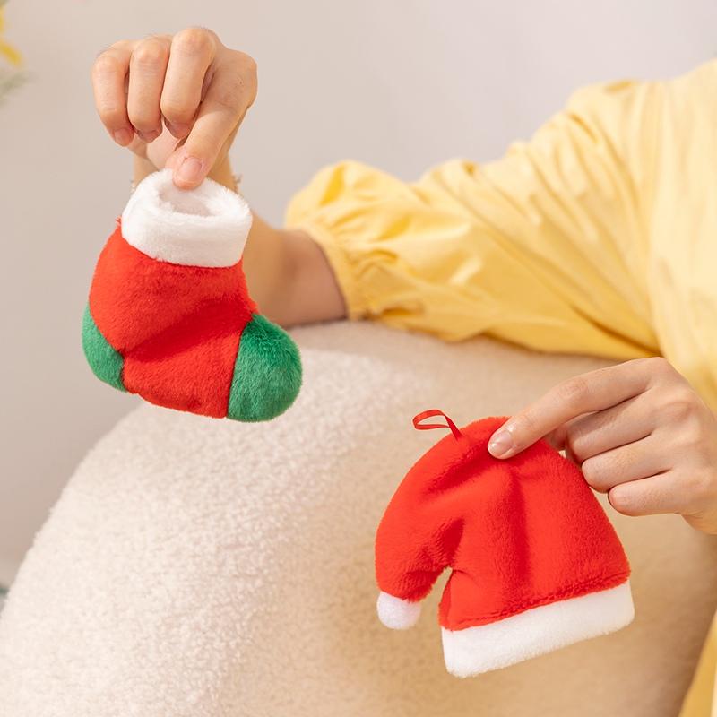 Christmas Series Gingerbread Plush Doll Pendant House Wreath Socks Glove Hat Snowman Tree Plush Toy Christmas Tree Decoration