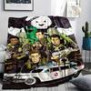 1PC Ghostbusters Print Flannel Blanket, High quality All Seasons, Home Decor, Warmth and Comfort, Perfect for Christmas Gifts