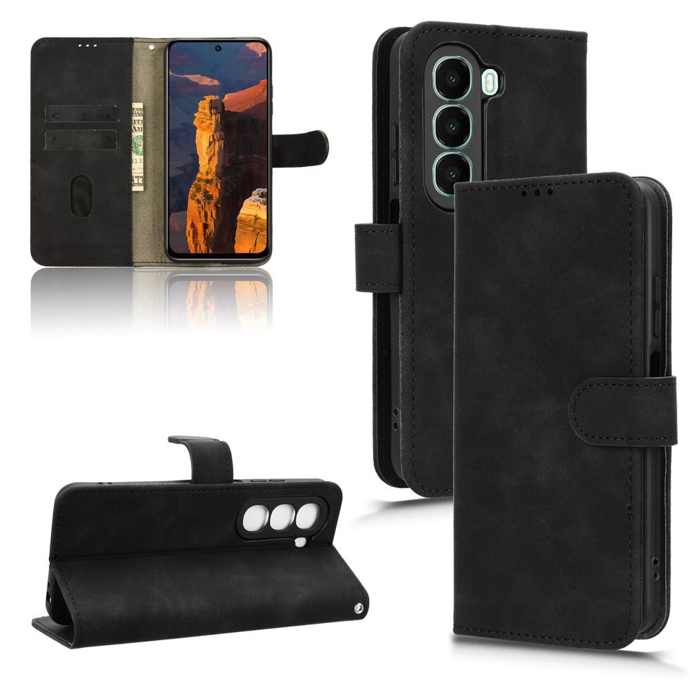For itel A95 5G Leather Case Skin Feel Anti Drop Wallet Flip Phone Cover