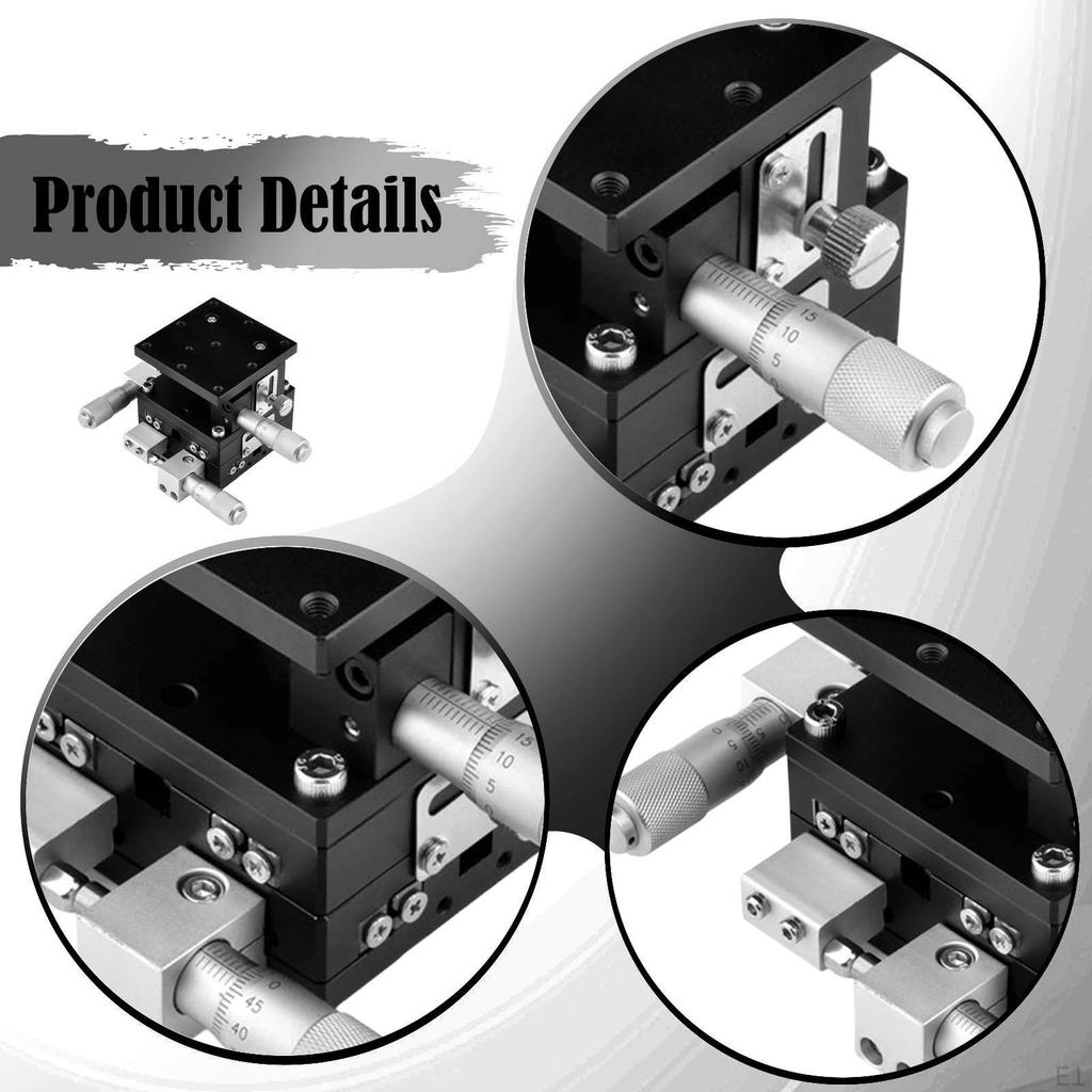 X Y Z 3 Axis Manual Linear Stage Sliding Table,Compact,Sturdy,Trimming Bearing Tuning