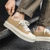 Парусиновые туфли мужские летние 2024 новые кроссовки трендовые универсальные дышащие молодежные повседневные мужские туфли 44313-J