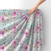Royal Samt Stoff Polyester Zum Nähen - Motiv Blumen - Rdx2150