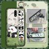 Cartoon Fashion Design Phone Case For Nokia 2.3 Wrist Strap Panda Back Cover Waterproof Anti-knock Lanyard Wristband