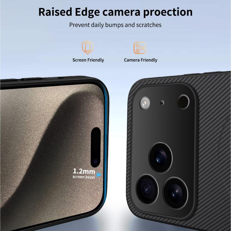 Для iPhone 17 Air Роскошный чехол из черного углеволокна с беспроводной зарядкой Для iPhone 17 Pro Max Мягкая магнитная накладка для телефона Для iPhone Air