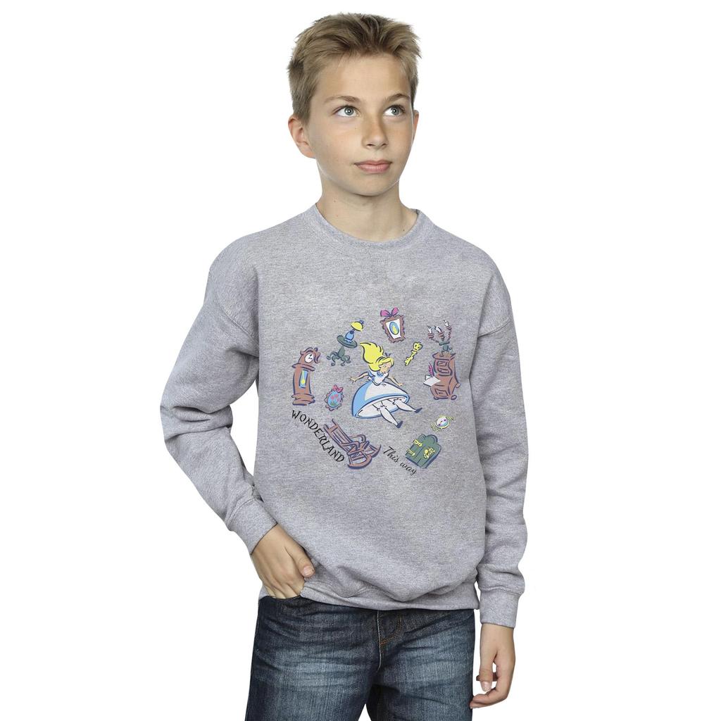 Disney Мальчики Алиса в стране чудес Падающая толстовка