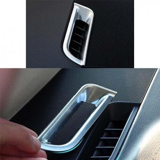 L&R AC Air Outlet Vent Frame Trim For Freelander 2 LR2 1X 08-2015 Matte Silver