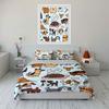 Cartoon Dogs Bedding Set Bedding Duvet Cover Set Duvet Cover Pillowcases  (1 * Duvet Cover 2 * Pillowcases, without duvet insert)
