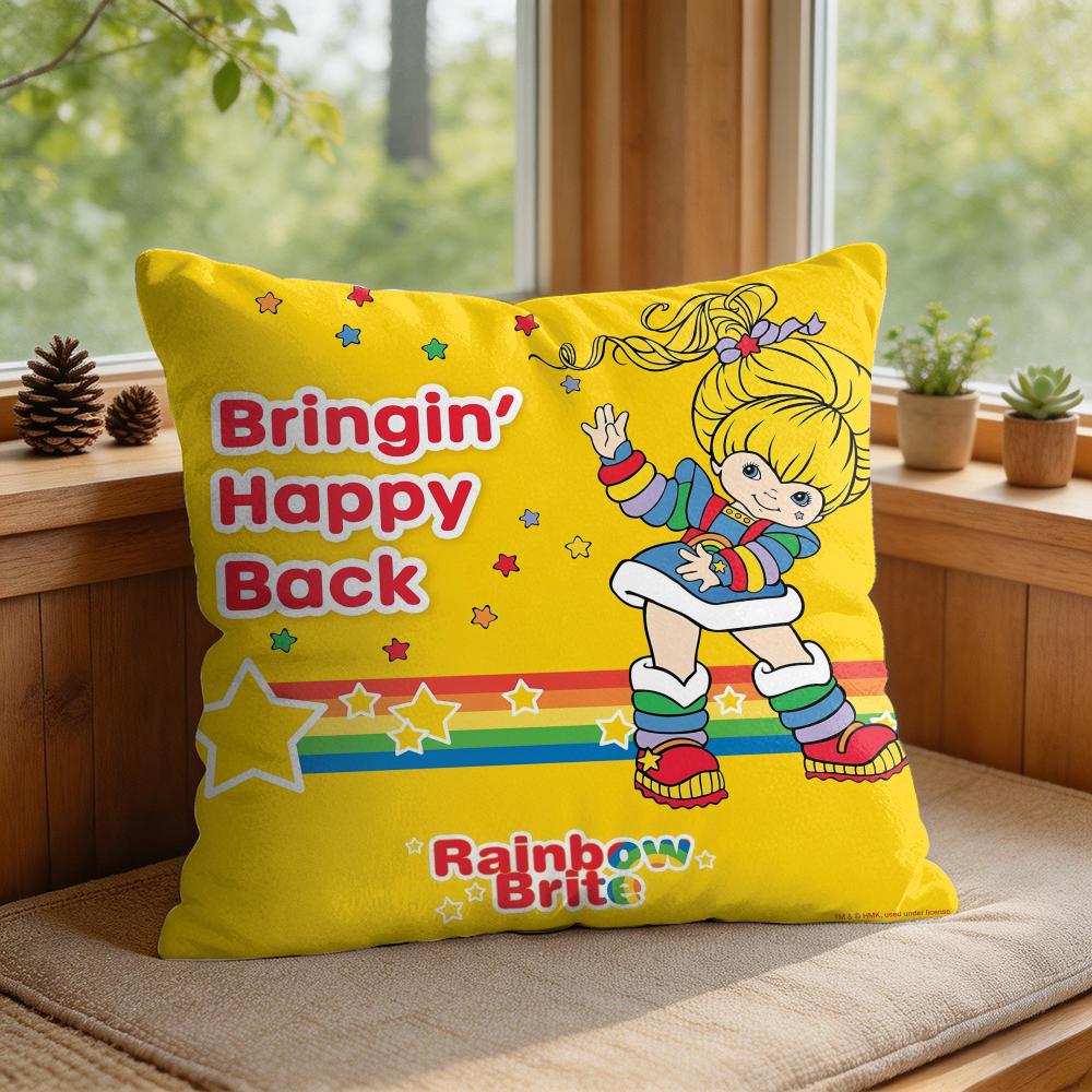 Rainbows BBrite Cute Cushion Cover Square Short Plush Pillow Case Living Room Sofa Home Decor Funda X