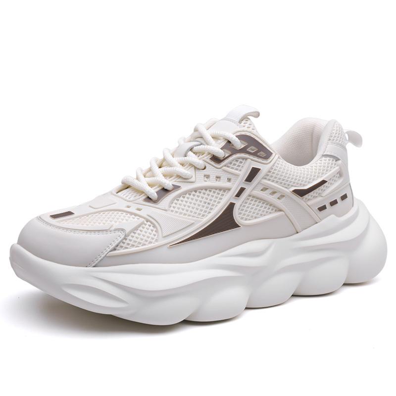 Spring Shoes for Men Casual Sport Shoes Height Increasing Platform Shoes Youth Fashion Chunky Sneaker