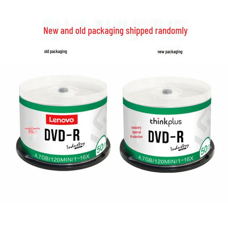 Lenovo 16x 4.7GB DVD-R Blank Discs (50-pack)