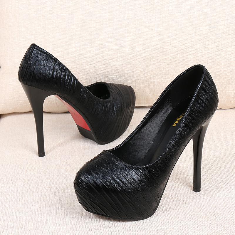 Весенние модные новые сандалии на очень высоком каблуке из мятой кожи на платформе, женская повседневная обувь на высоком каблуке для свадьбы, ночного клуба