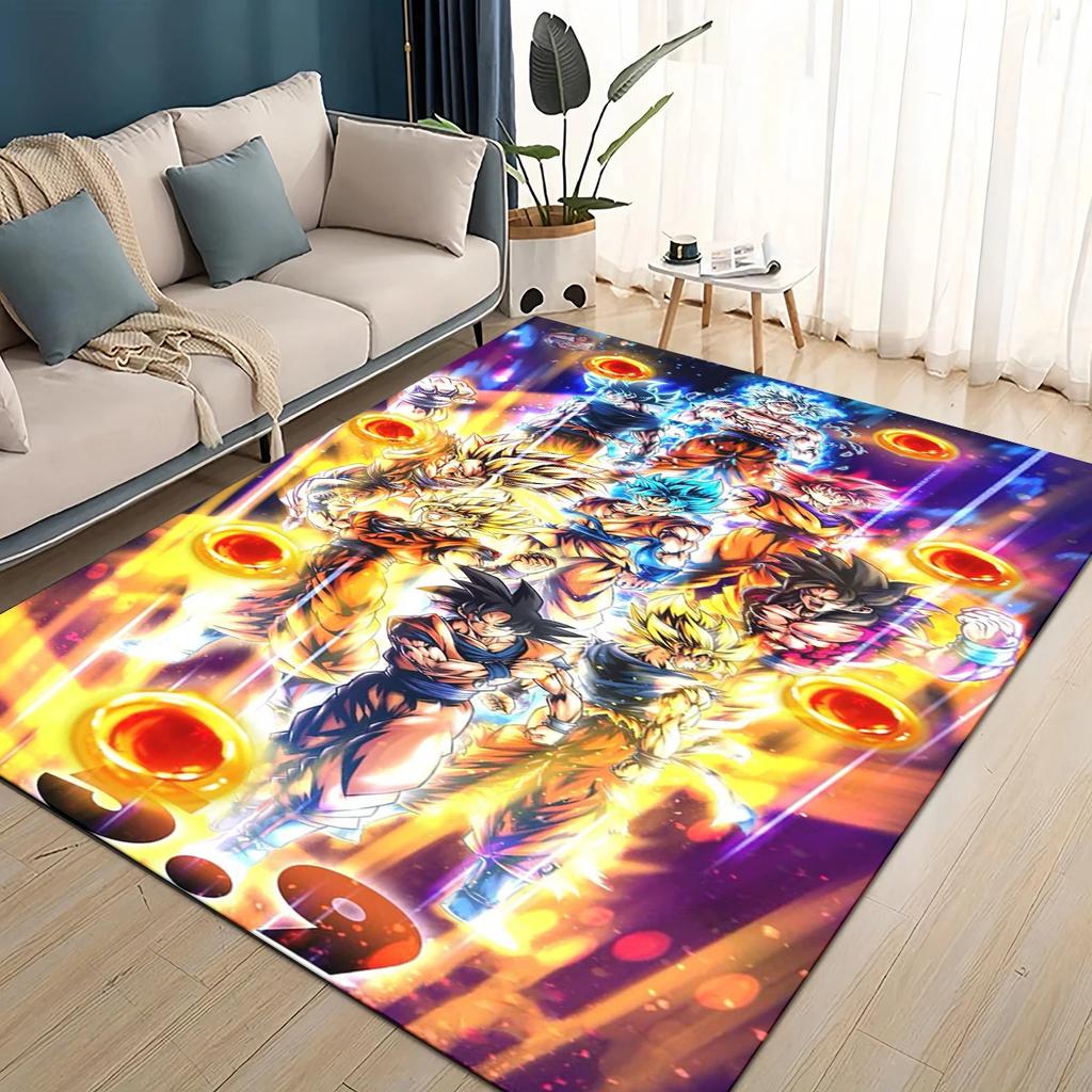 3D Dragon Anime Carpet Rug for Living Room Bedroom Home Sofa Decoration,kids PlayNon-slip Floor Mat Gift