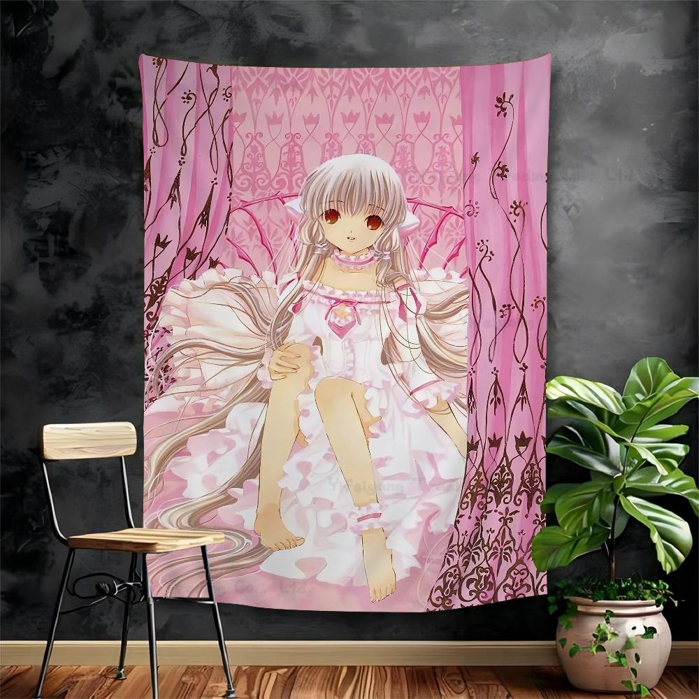 Аниме Chobits Классический Печатный Большой Настенный Гобелен Искусство Научная Фантастика Комната Домашний Декор Декор Одеяло