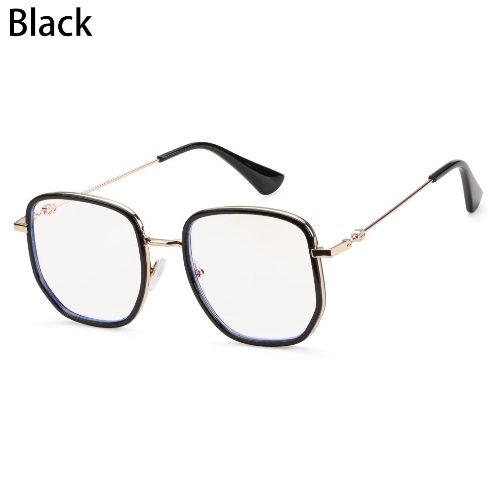 Frame Eyeglasses Big Frame Anti Blue Light Glasses Computer Goggles Anti-radiation Office Glasses