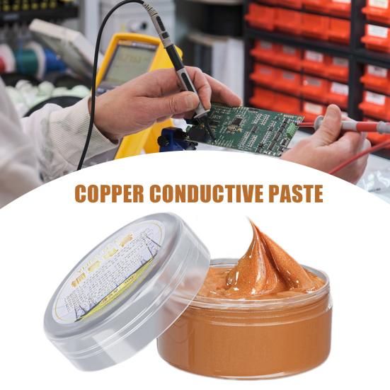Electrical Contact Grease Automotive Conductive Paste High Temperature Resistant Copper Anti-Seize Compound Electrical Contact Grease