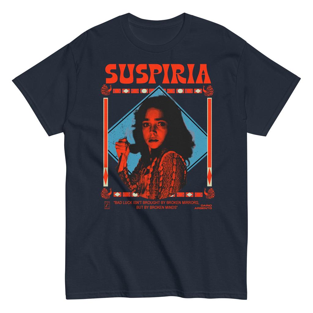 Футболка Суспирия. Футболка Suspiria 1977 Подарки к фильму ужасов Футболка Летняя Мужская Женская Мужская Футболка Круглый вырез Хлопковая Футболка