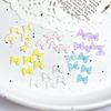 Nail Art Ice Transparent Bow Summer Internet Celebrity Water Ripple Jelly Color Bow Tie Resin Nail DIY Decorations