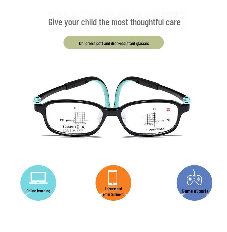 Ультралегкая ударопрочная силиконовая оправа со линзами с контролем дефокуса для детской миопии