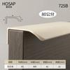 Minimalist Kitchen Cabinet Pulls Invisible Edge Banding Wardrobe Khaki Beige Arc Drawer Handles for Furniture Hardware