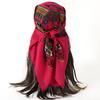 70X70CM High-Quality Square Fashion Scarf Women Floral Cotton Bandanas Lady Scarves HIjab Headband Accessories Handkerchief Hair