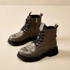 Мода 2024 года, горячая распродажа, новые модные износостойкие женские ботинки с круглым носком, зимняя однотонная обувь для женщин Botines Mujer