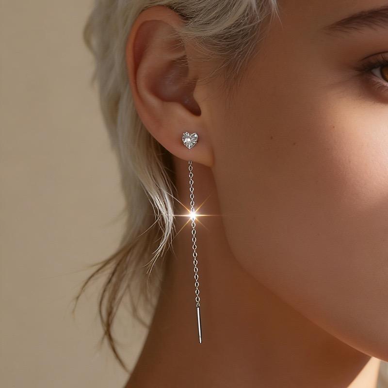 Xiaomi Серьги из стерлингового серебра 925 пробы для женщин, модные геометрические серьги-подвески с цирконами, ювелирные изделия, предотвращающие аллергию, аксессуары для вечеринок, подарки
