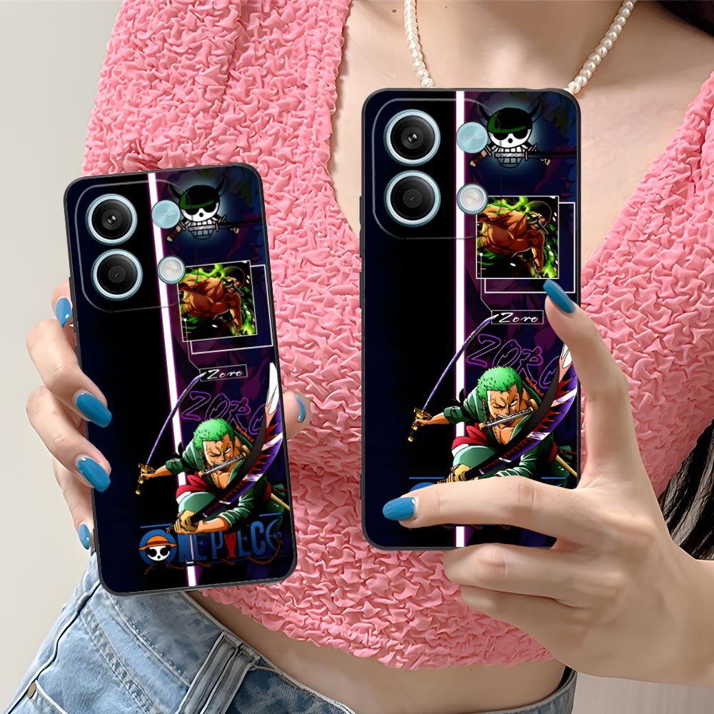 Anime Zoro Mobile Phone Case for Xiaomi Redmi Note 14 13 12 11 A5 3 2 1 Pro Plus 4G 5G Colour Printing Protective Pretty Cover