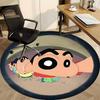 1pc Crayon Shin-chan Characters Office Round Area Rug, Under Office Chairs Bedroom Living Room Home Decor, Room Decoa1022169