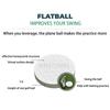 Golf Flat Ball Swing Practice Portable Flat Golf Balls Lightweight For Practice Indoor Outdoor