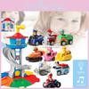 Pull Back Watchtower Vehicle Children Puzzle Toy Set Electric Lookout