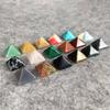 Authentic Natural Quartz Chakra Pyramid Stone Set For Meditation Healing And Spiritual Growth