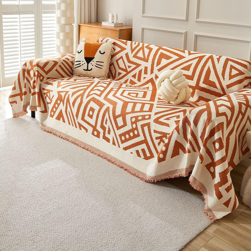 Внешняя торговля 2025 новое богемное покрывало на диван с полной защитой, универсальный чехол на диван из шенилла, диванная подушка на все сезоны