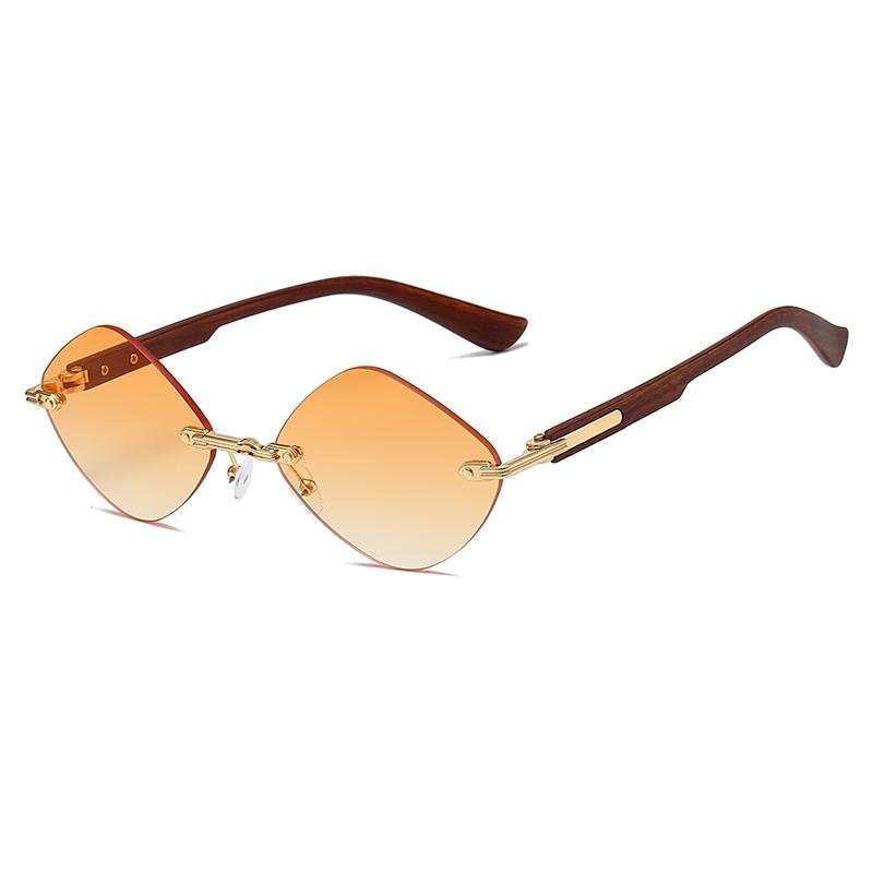 Модные безободковые солнцезащитные очки женские роскошные винтажные брендовые солнцезащитные очки ретро тренд бриллиантовые женские очки солнцезащитные очки для мужчин