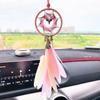 Mini Dream Catcher Car Pendant Accessories Interior For Girls Feather Mirror Hanging Pendant Home Decor Lucky Car Ornament Gifts