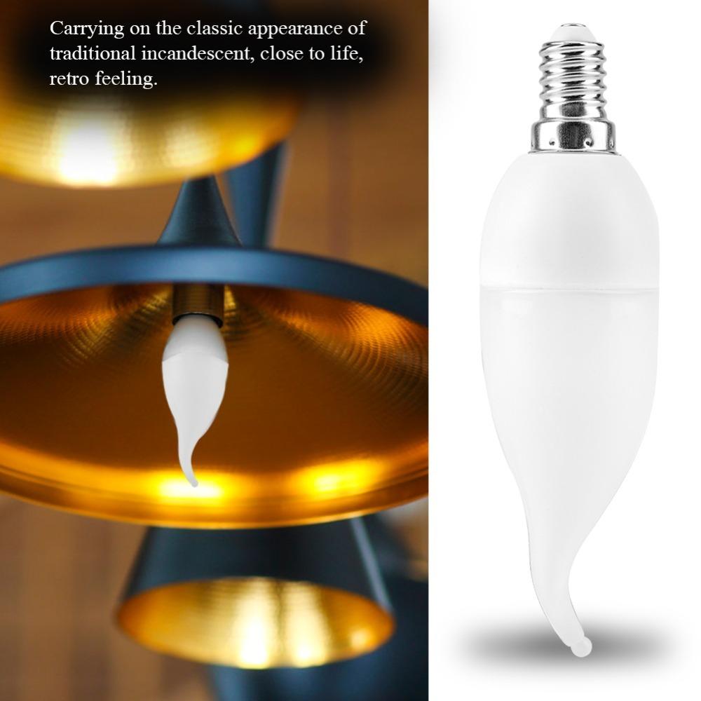 4 Pack AC 85-265V LED Candle Bulb B11 Chandelier Bulb Energy Saving Decorative Bulb Bathroom Vanity
