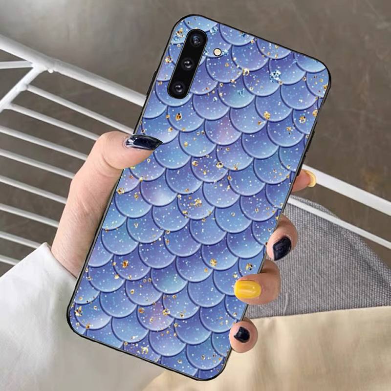 YNDFCNB Mermaid Fish Scale Phone Case for Redmi Note 8 7 9 4 6 Pro Max T X 5A 3 10 Lite Pro