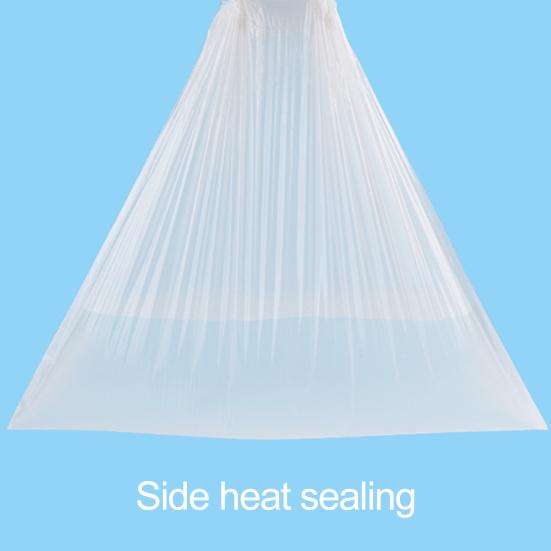 20Pcs/Roll Garbage Bag Leak-proof Strong Load-bearing Drawstring Tie Design Disposable Portable Automatic Closing Waste Bag Office Supply