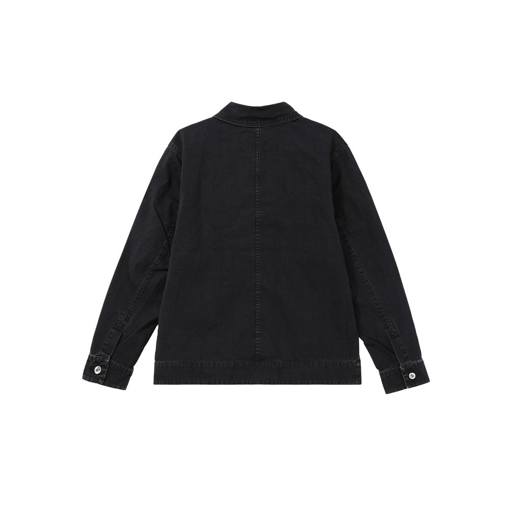 Jordan Мужская куртка Essentials Solid Polo Casual Button Jacket Black FN4528-010