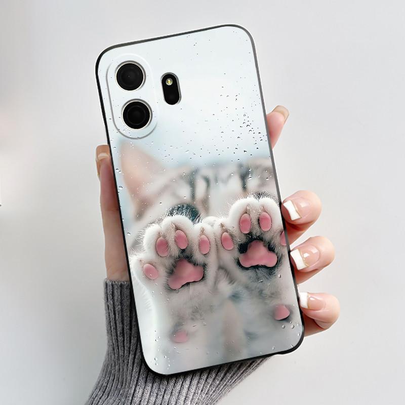 Чехол для TCL NxtPaper 70 Pro T807D T807W T807E Чехол для телефона Роскошный Милый Крутой Мальчики Девочки Черный Мягкий силикон Задняя крышка Корпус