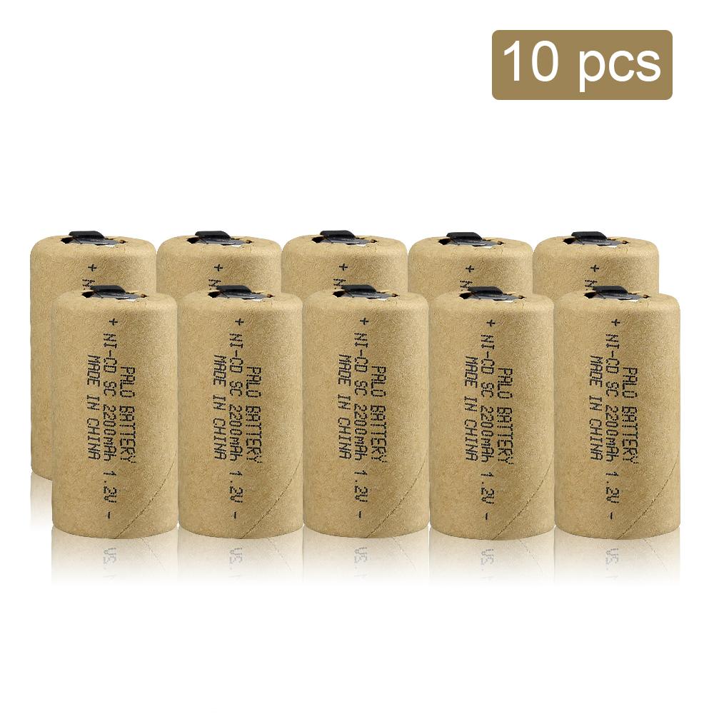 SC 2200 мАч 1,2 В Аккумуляторная батарея 1,2 В Sub C NI-CD элемент со сварочными выступами Электрическая дрель Отвертка Без батареи в сборе