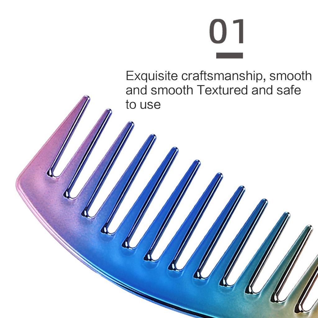 Профессиональная расческа для укладки волос, металлические расчески для укладки длинных волос, расческа для стрижки коротких волос, гальванизированная расческа