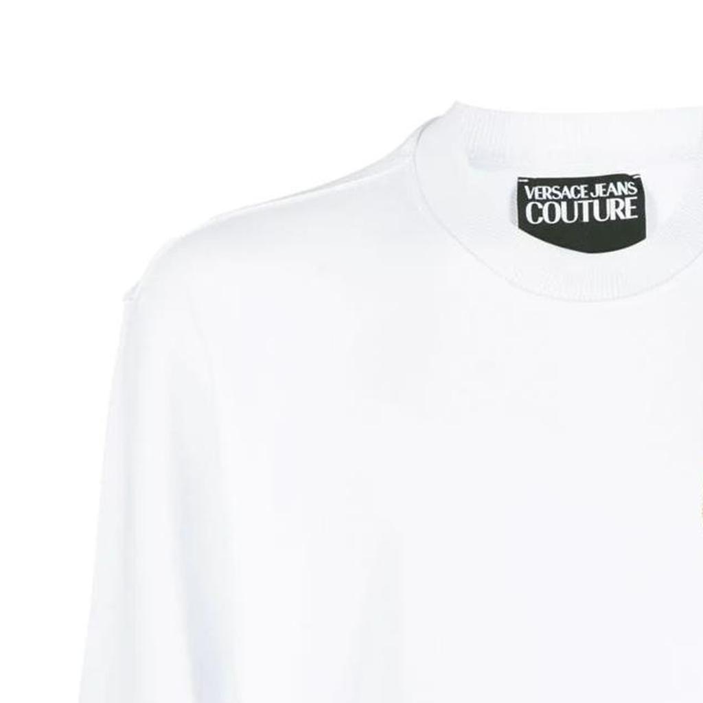 VERSACE JEANS COUTURE Logo-embroidered Long-sleeve Sweatshirt 74GAIT07-CF01T-G03