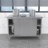 Thickened Stainless Steel Sliding Door Workbench
